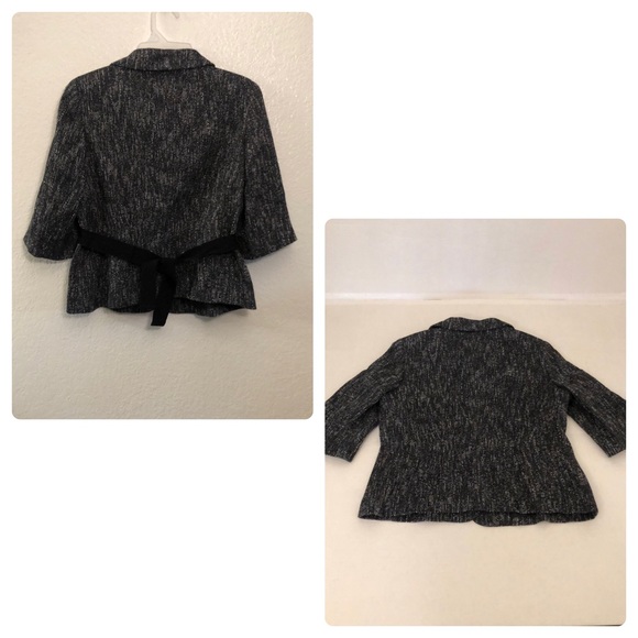 TALBOTS Petites Charcoal Tweed Jacket Blazer/Preowned - Picture 11 of 17